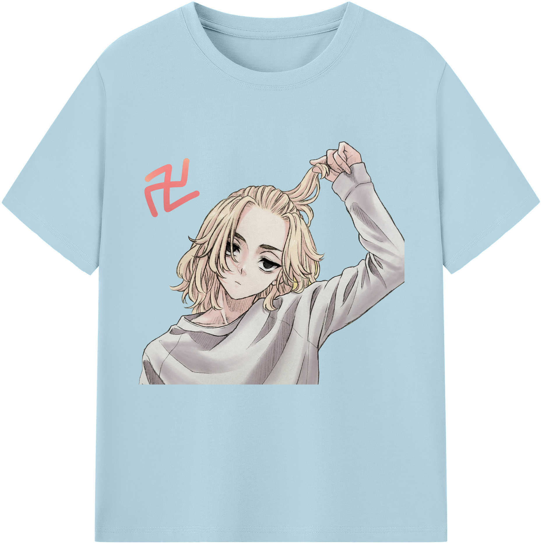 （画像用） 東京リベンジャーズ Tokyo Revengers 綿100％半袖Tシャツ（フロントプリント）